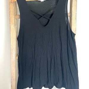Old Navy Black Sleeveless Women's Top with Crisscross Design Size XL